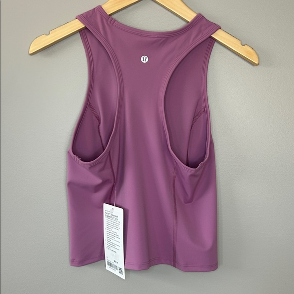 NWT Lululemon Nulux Racerback Cropped Run Tank Size 8 Velvet Dust Pink Size 8 - Picture 3 of 6